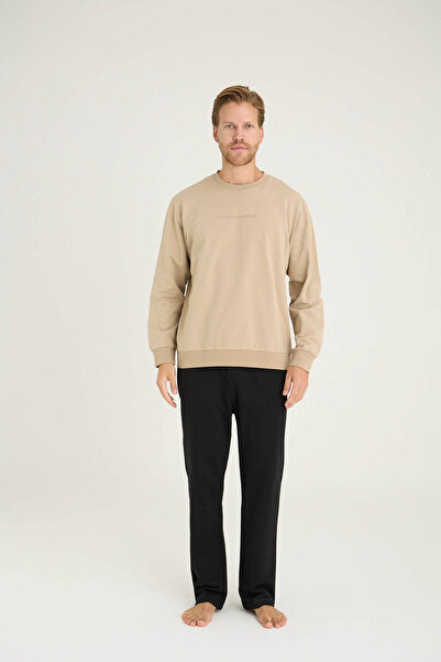 KLY Men's Plus Size O-Neck 95% Cotton Tracksuit Set Stylish Design