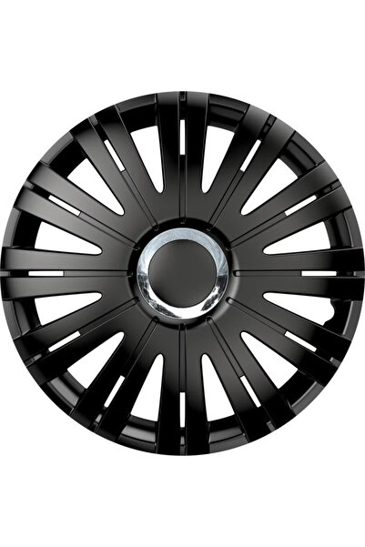 Cridem Set capace roti auto Active RC 4buc - Negru/Crom - 14''