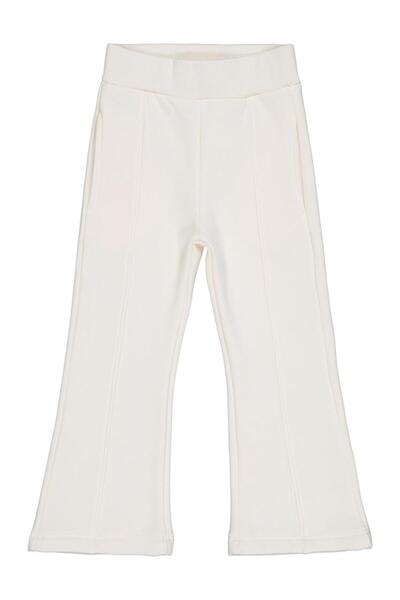 Civil Girls Απλό παντελόνι φόρμας για 2-5 ετών - Εκρού