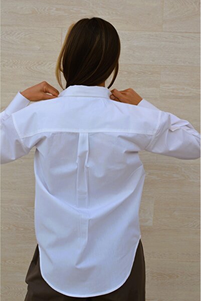 Ease of Wear OVERSIZE WHITE SHIRT POPLIN
