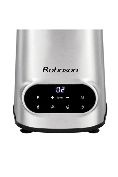 ROHNSON Blender de masa, R5344, Heavy Duty, 1600W, 20.000 rpm, cana sticla, 1.5L, 6 cutite titan, 10