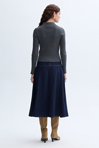 Mudo Fitted Polo Neck Cardigan