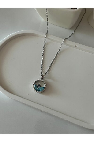 H&T acsessories قلادة فضية من الفولاذ المقاوم للصدأ عالي الجودة 316L