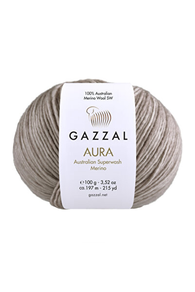 Gazzal Aura El Örgü İpi 50 gr 115 mt El Boyaması Alpaka Yün Akrilik Karışımlı 178