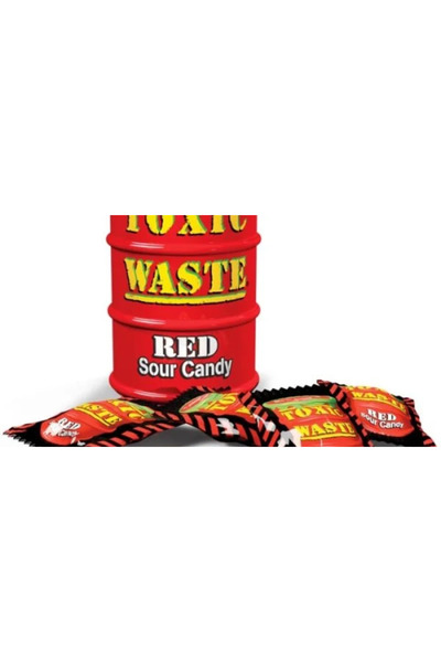 Toxic Waste Bomboane acrișoare Drum (Roșii) - bomboane acrișoare cu aromă de fructe 42g
