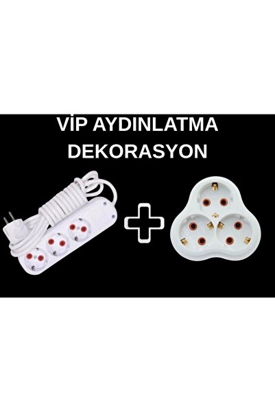 Vip Aydınlatma URAS 3'LÜ 3 METRE + URAS GOLYAT BEYAZ