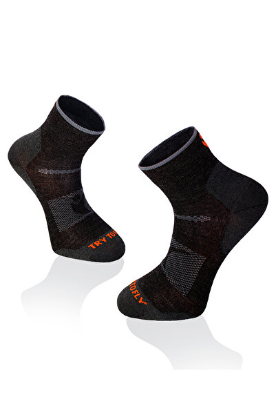 Try to Fly Short socks for mountain tourism LIGHT HIKING ANKLE SOCKS Anthracite