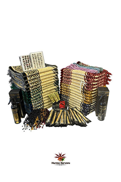 Hurma Kervanı Zey-Al 30 Kişilik Hediyelik Seccade Hac Umre Seti | Misafirler İçin Özel Hac ve Umre Hediyesi