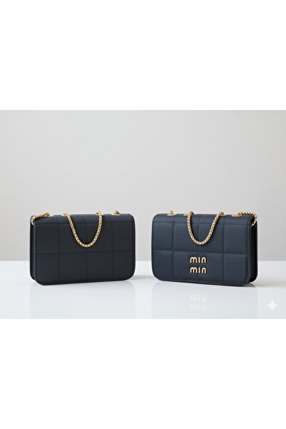 ESTEEM حقيبة يد وكتف أنيقة مع سلسلة ذهبية