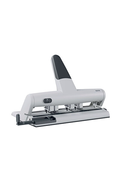 Leitz Perforator metalic 5114 cu 4 găuri reglabile, 30 de coli argintii