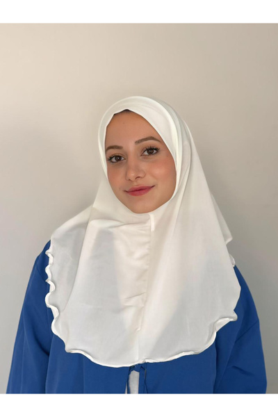 Alaturka Tesettür Pratik Hazır Süslü Pileli Şal