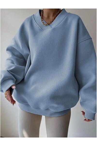 Shine Stone Дамска блуза с V-образно деколте и 3 слоя