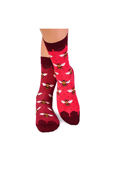 Pirin Hill Sosete bambus FINE BAMBOO Bees - Coral