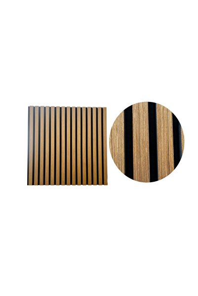 UnicSpot Set 4 buc Panou riflat acustic, tec, UnicSpot, 60x60x2.1 cm
