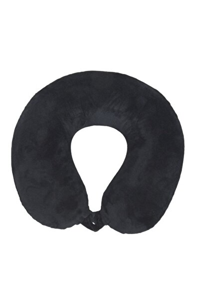 SHOPIENS Anatomic travel pillow Shopiens® with memory foam, black, 30 cm