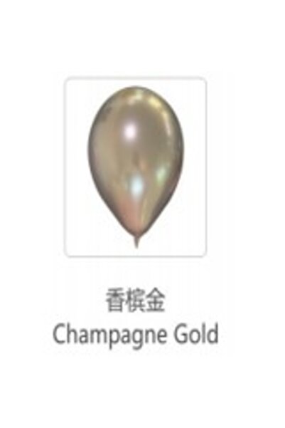 Flippy Σετ 12 τεμαχίων Baloane Latex Cheome, 13 εκ., Σαμπανιζέ Χρυσό