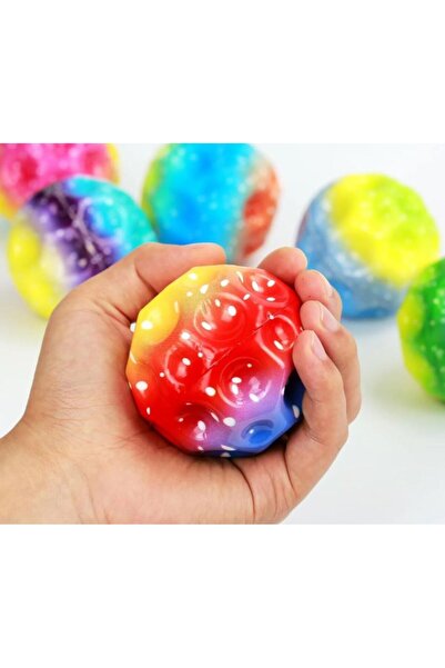 Limmy Yükseğe Zıplayan Top Moon Ball Ay Topu Rengarenk 7 cm - 1 Adet