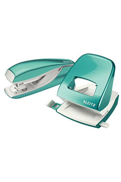 Leitz Perforator metalic Nexxt Series WOW 5008, 30 de coli, turcoaz metalic