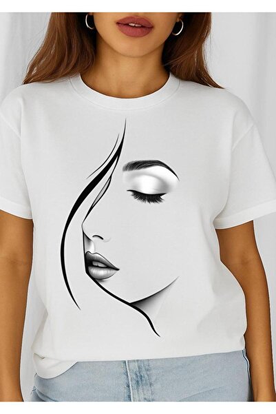 OEM Tricou dama din bumbac 100% Black Face