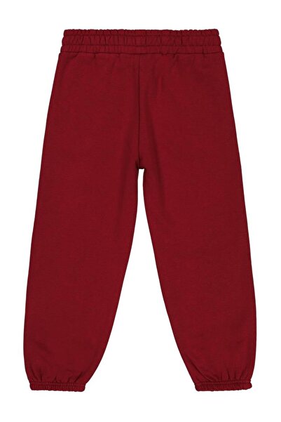 Civil Girls Plain 6-9 Years Old Sweatpants - Burgundy 8-9 Years Old