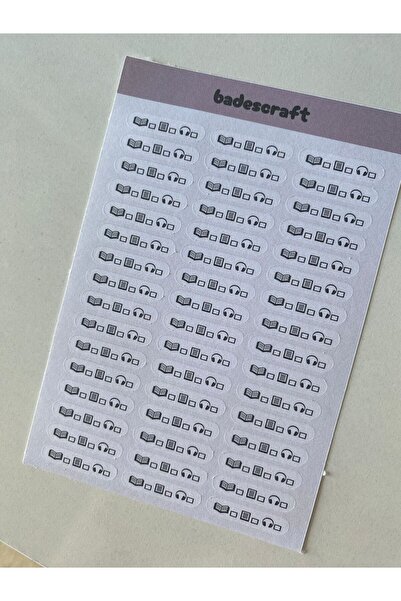 badescraft Kitap Okuma Takip Sticker- Kitap Sticker- Etiket Çıkartma- Ajanda ...