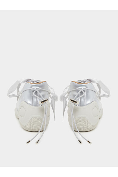 Styli Women Silver Metallic Sneakers