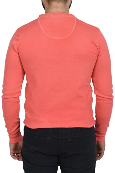 Glo Story Men's V-neck Sweater, Pink