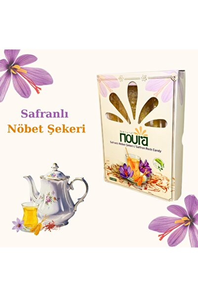 Noura Natural Safranlı Nöbet Şekeri | نبات زعفرانی | Nebat 10 Adet