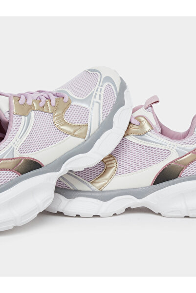 Styli Women Mesh Upper Textured Sneakers