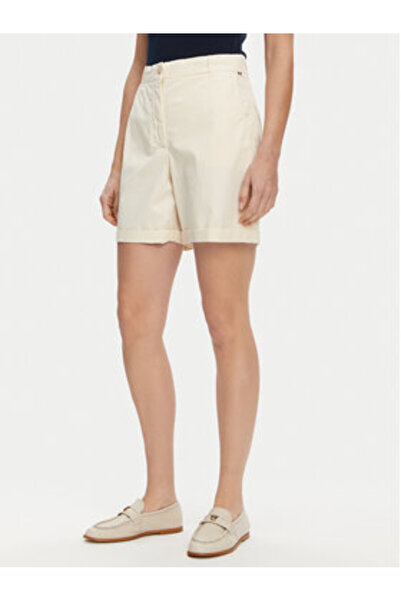 Tommy Hilfiger Women's Fabric shorts WW0WW42457 Beige