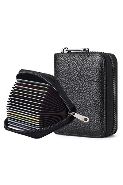 OEM Leather Wallet, 20 Card Slots, Black