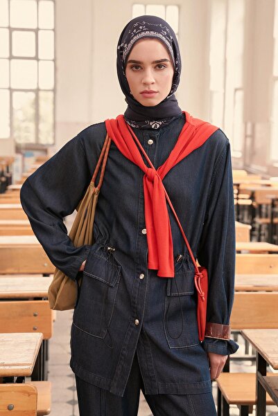 carell Τζιν μπουφάν Gwen σε σκούρο μπλε