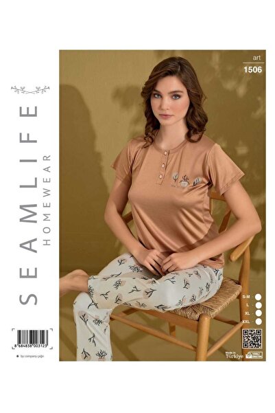 seamlife Women's Short Sleeve Capri Pajama Set