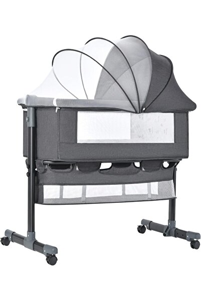 homiva Baby Bed Bedside Crib, Baby Crib Bassinet with 3-Layer Waterproof & An...