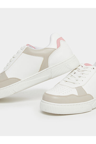 Styli Panelled Lace Up Sneakers