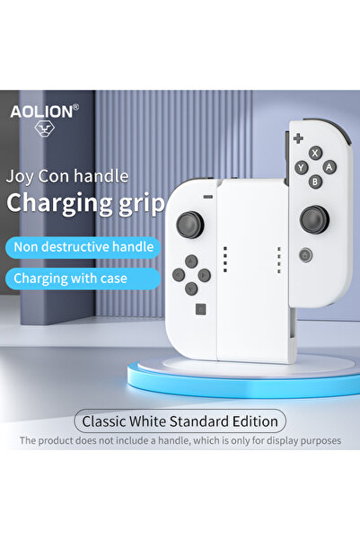 Choice مقبض شحن محمول من AOLION باللون الأبيض القياسي متوافق مع OLED 3400mAh ...