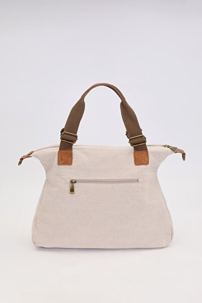 Levidor Mink Double Zipper Fabric Strap Handbag