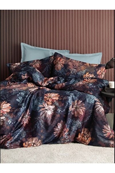 İssimo طقم غطاء لحاف من القطن الساتان الرقمي من شانسون 300 خيط (120 خيط) مزدو...