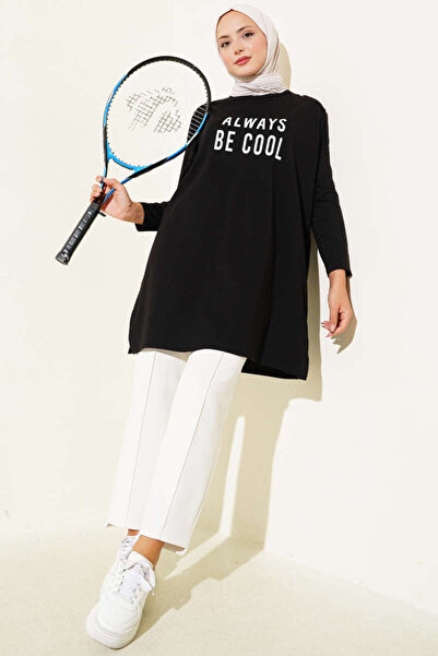 Smy moda Γυναικείο μπλουζάκι με στάμπα με μακρύ μανίκι