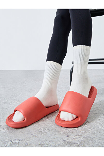 Styli Women Red Comfort Slides