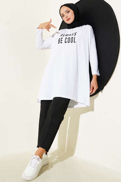 Smy moda Γυναικείο μπλουζάκι με στάμπα με μακρύ μανίκι