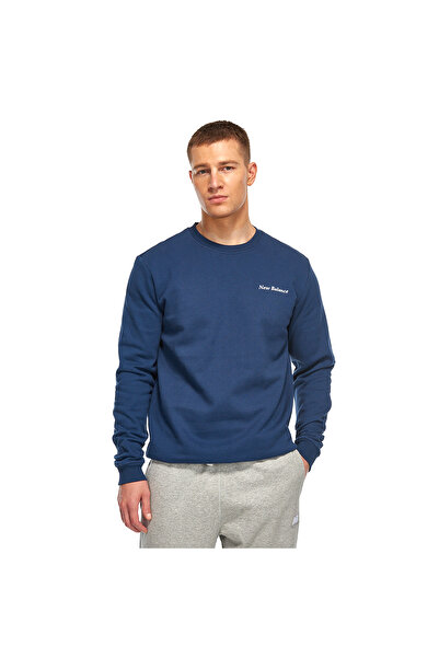 New Balance Lifestyle Erkek Bej Günlük Stil Sweatshirt MNC3328-IND