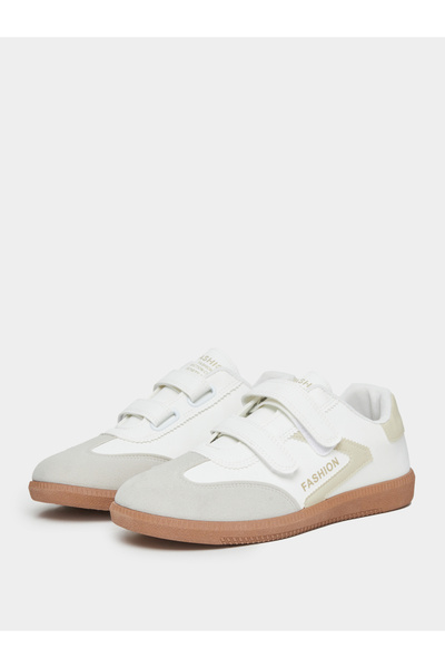 Styli Panelled Sneakers with Hook and Loop Closure