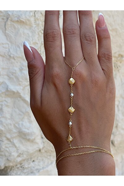 Sade Accessory Deniz Kabuğu ve İnci Detaylı Şahmeran