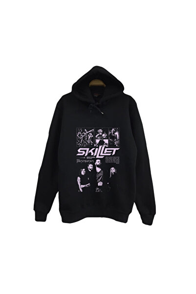 fame-stoned Skillet - Μουσική - Ροκ Ομάδα με στάμπα Unisex 100% βαμβακερό φούτερ με κουκούλα