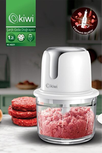 Kiwi KC-8221 Gıda Doğrayıcı 1.2 L Gümüş Renk