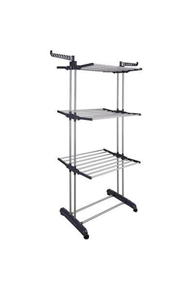 stuffix Uscător de rufe vertical, mobil și pliabil, cu suport pentru umerașe,...