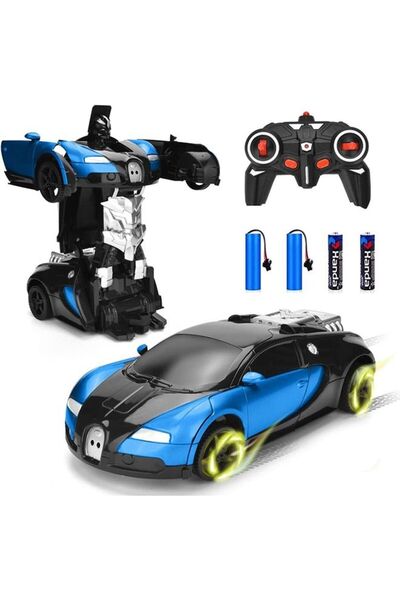 Arabest Toys for Kids Rc Cars Robot Toys with LED Light Intelligent Vehicle (Blue)