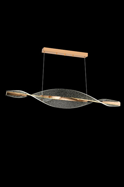 İstanbul Avize Osla Gold Yemek Masası Sarkıt 3 Renk Led Modern Kumandalı Ledli Avize