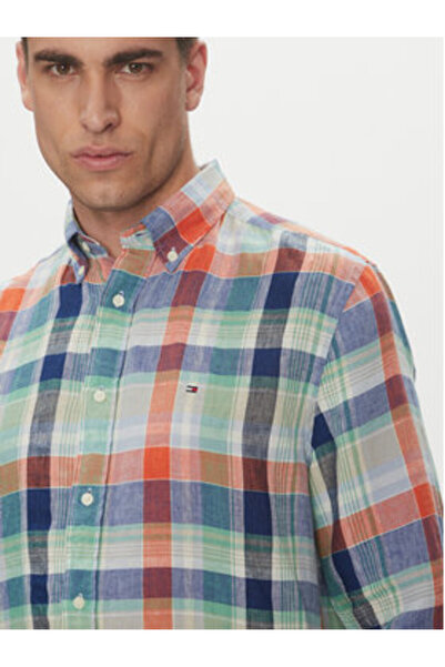 Tommy Hilfiger Cămașă bărbătească MW0MW39166 Multicoloră